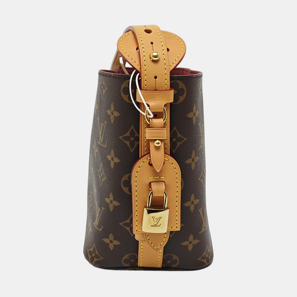 ALL IN BB Monogram Coated Canvas Brown