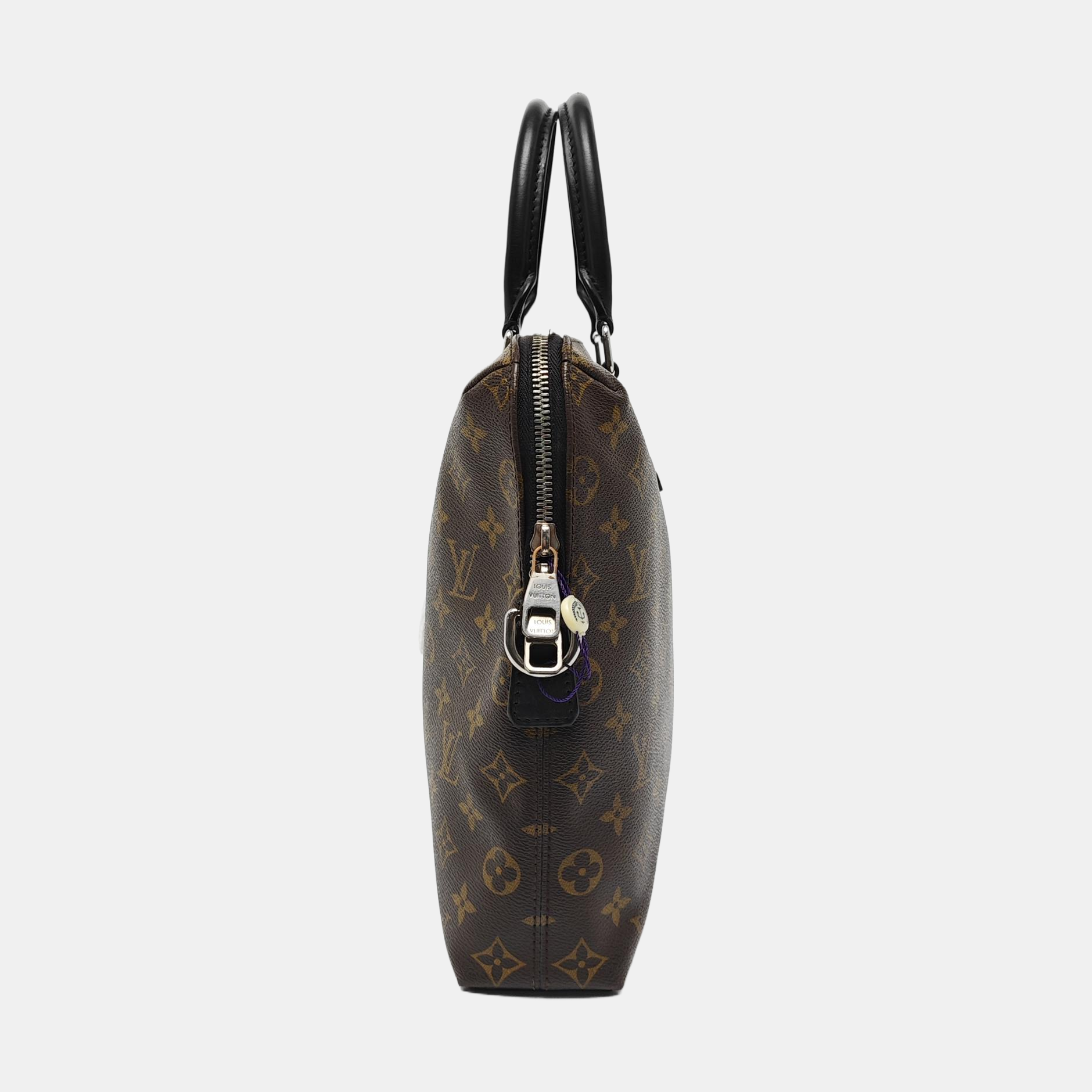 Monogram Coated Canvas Shoulder Bag Brown