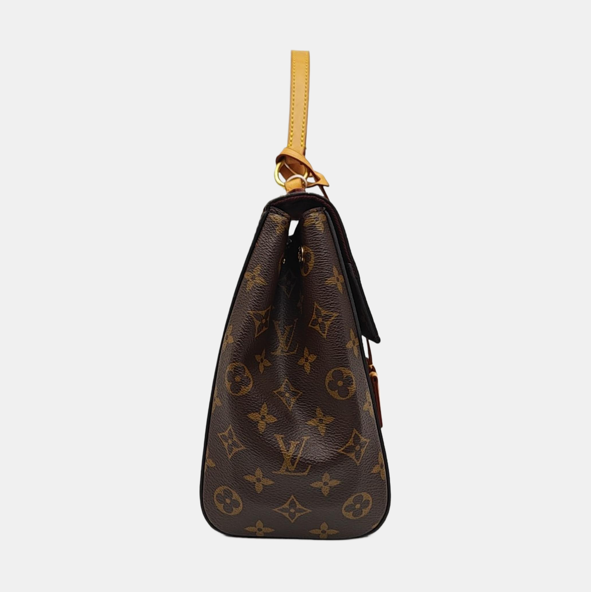 CLUNY MM Monogram Coated Canvas Brown