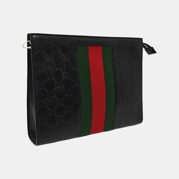 Signature Monogram Calfskin Black