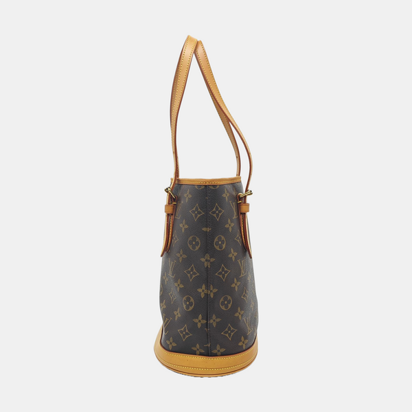 BUCKET PM Monogram Coated Canvas Brown