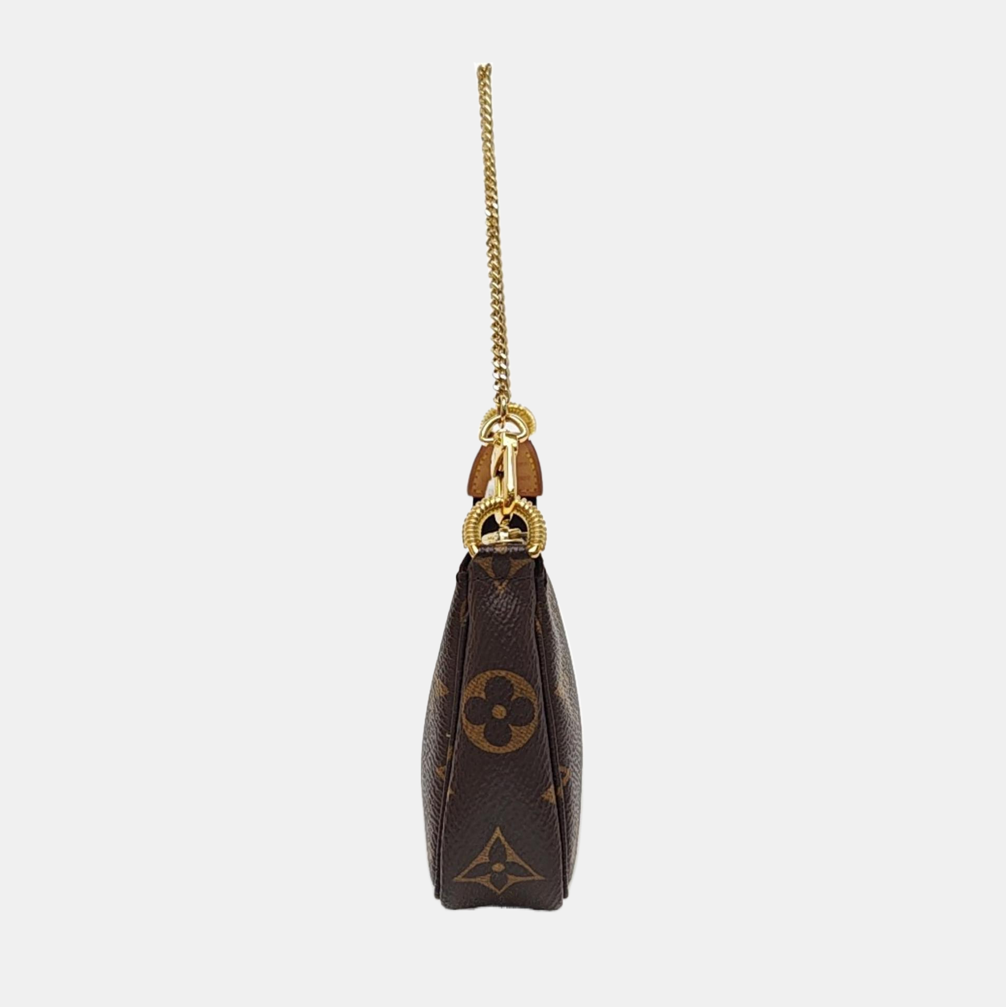 ACCESSOIRES Mini Monogram Coated Canvas Brown