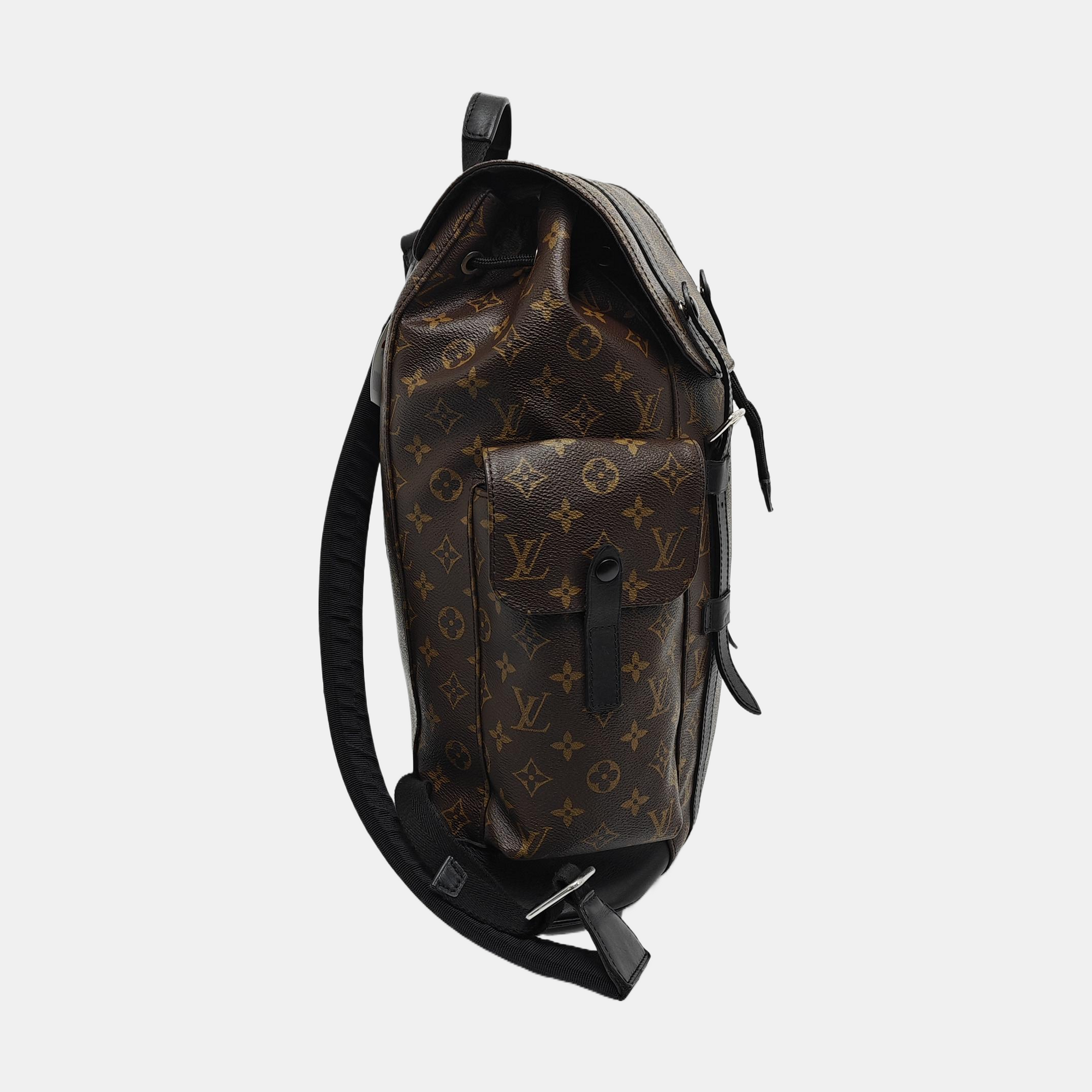 CHRISTOPHER MM Monogram Coated Canvas Brown
