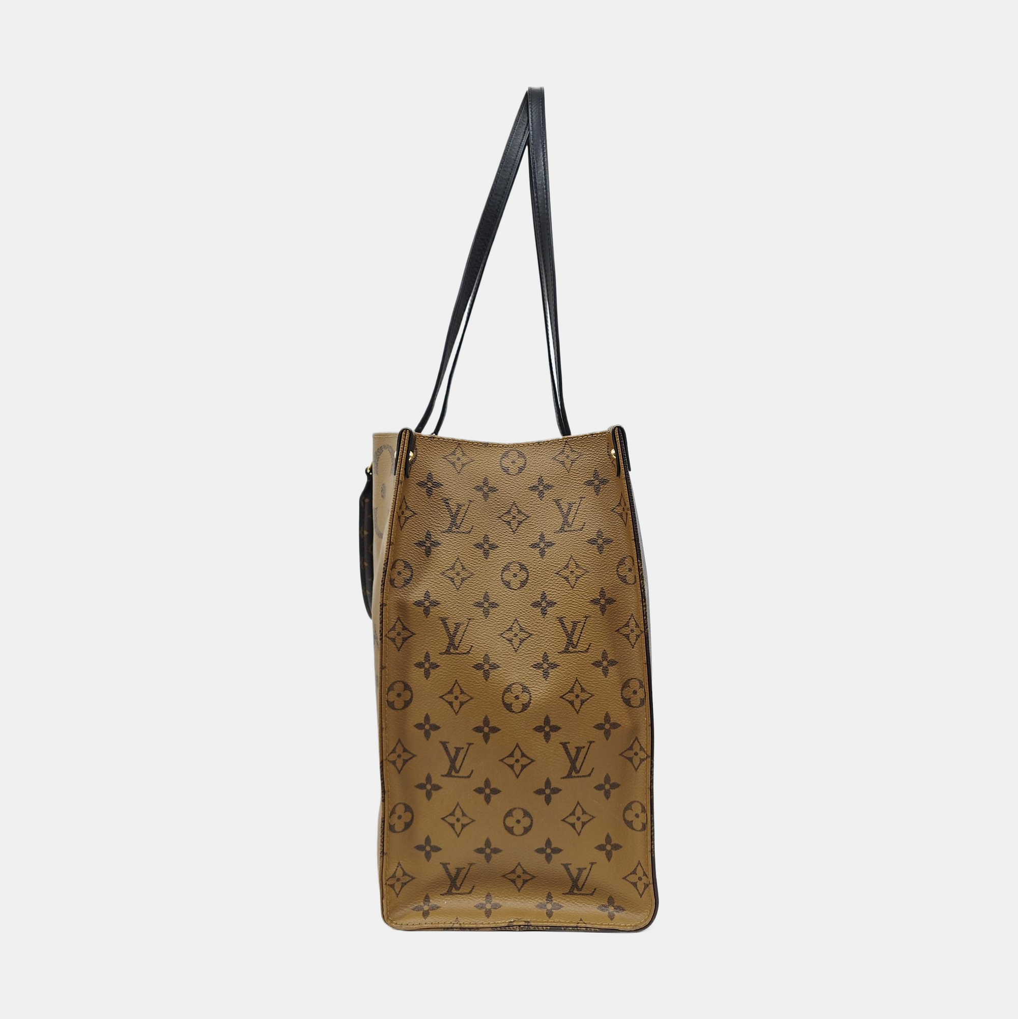 ONTHEGO GM Monogram Coated Canvas Brown