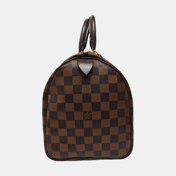 SPEEDY 30 Damier Ebene Coated Canvas Brown
