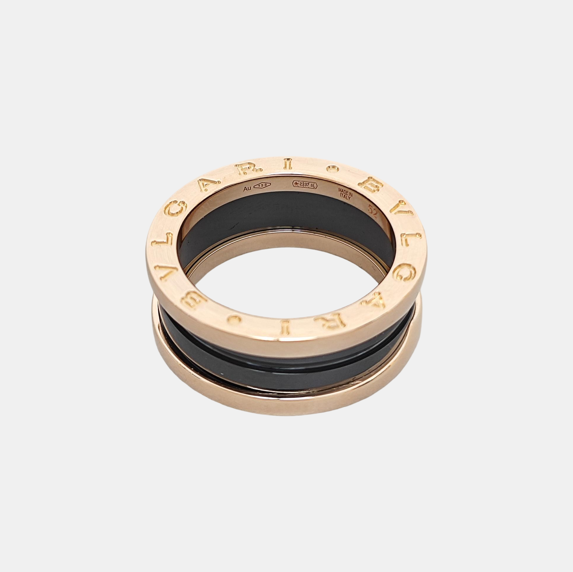B.ZERO1 18k Rose Gold Ring EU 52