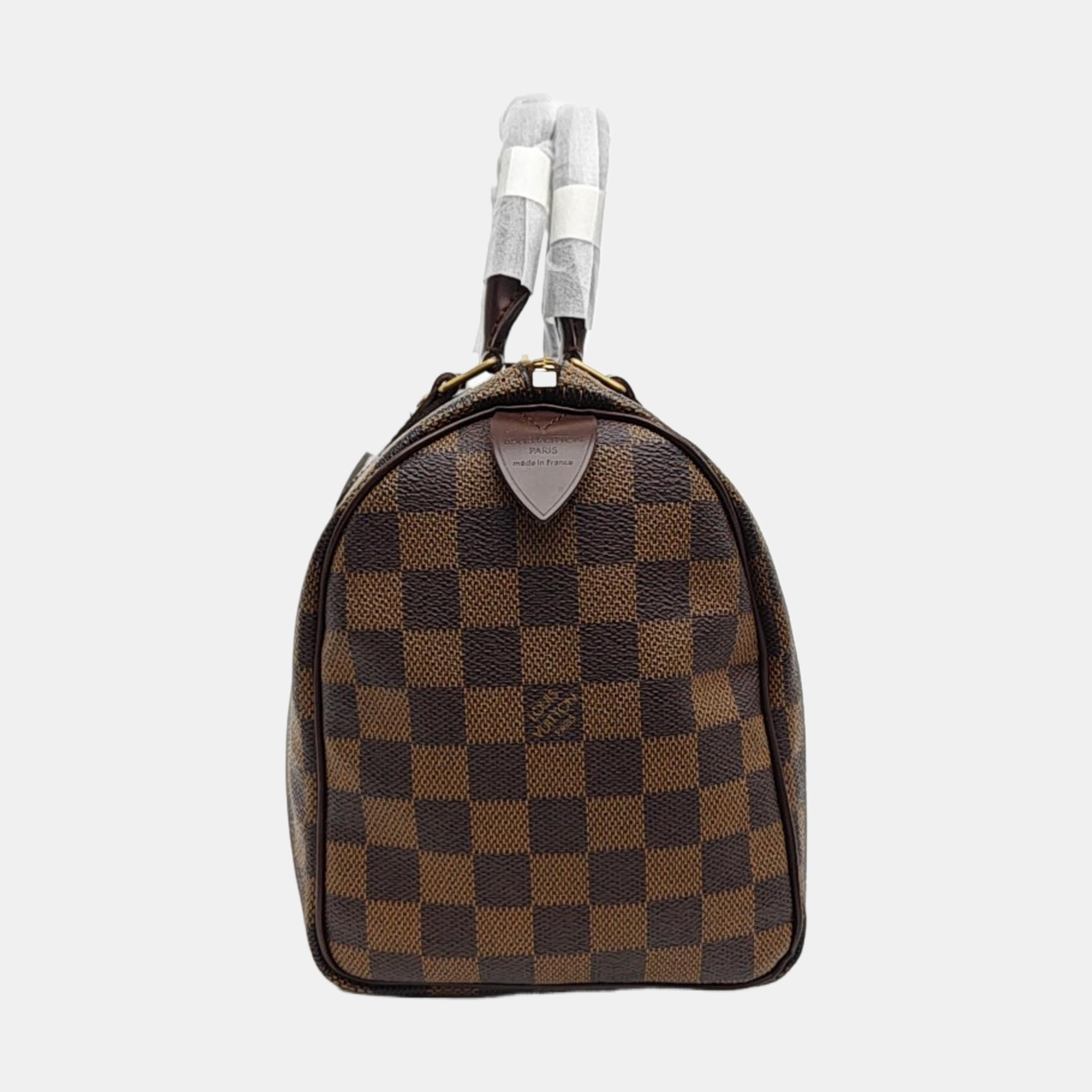 SPEEDY 25 Damier Ebene Coated Canvas Brown