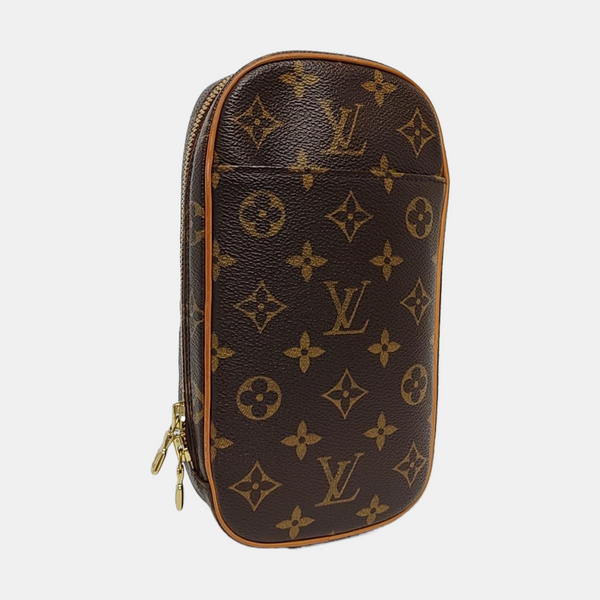 GANGE Monogram Coated Canvas Brown