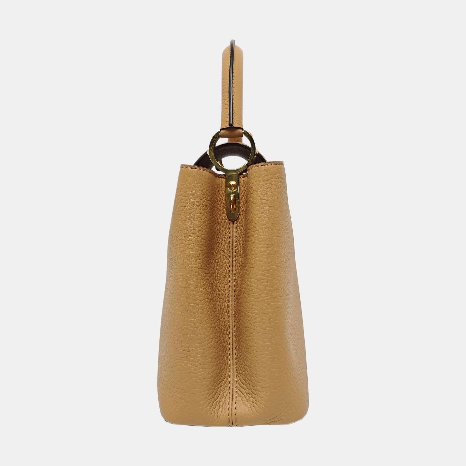 CAPUCINES MM Calfskin Beige