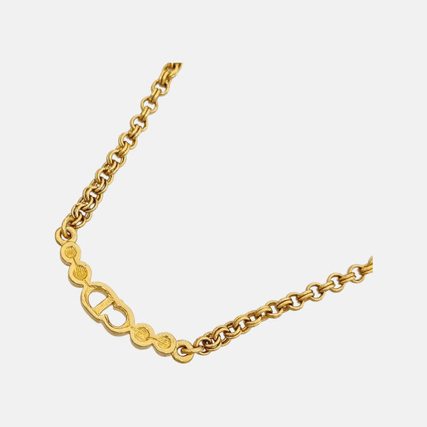 Collar Petit CD de Metal Dorado