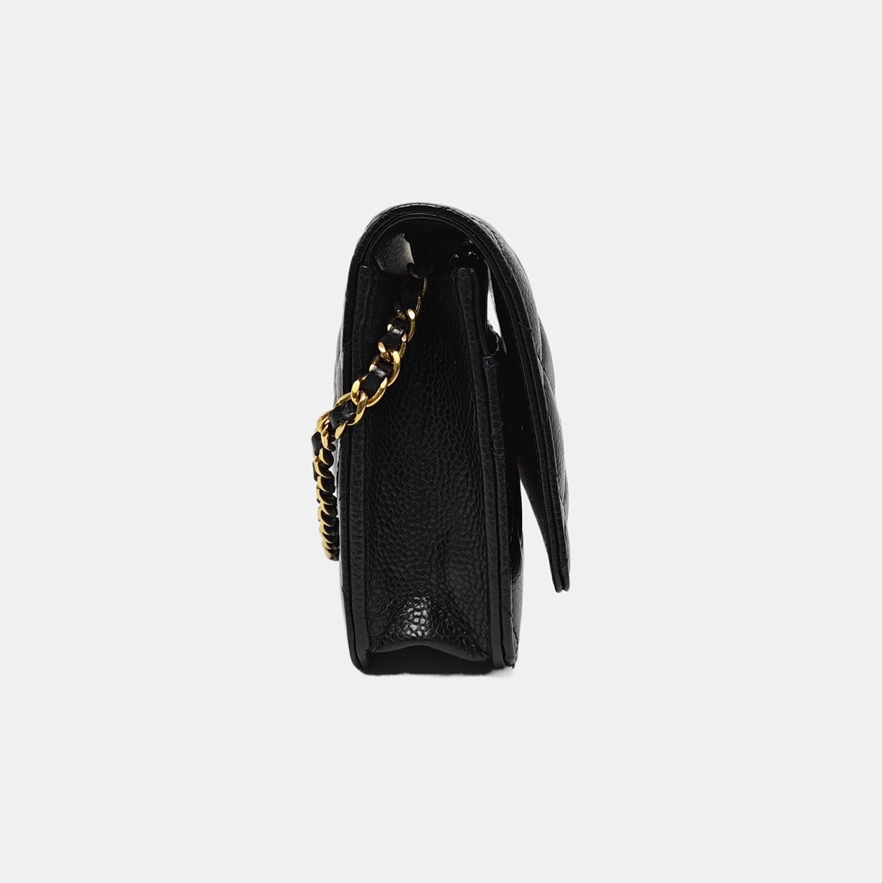WOC Quilted Grained Calfskin Black