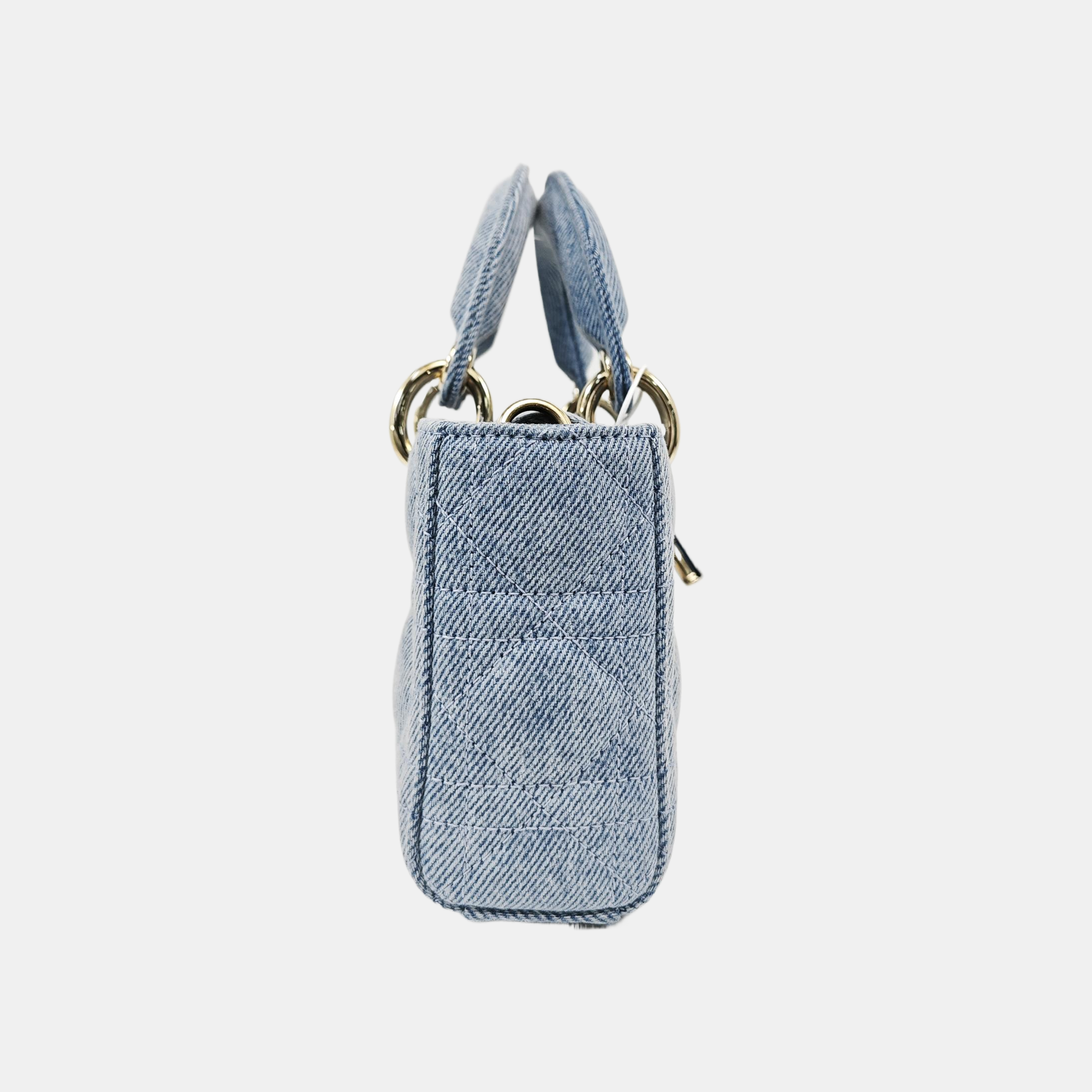 Lady D-Joy Small Cannage Denim Blue