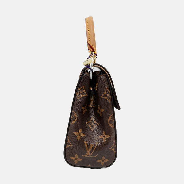 CLUNY PM Monogram Coated Canvas Brown