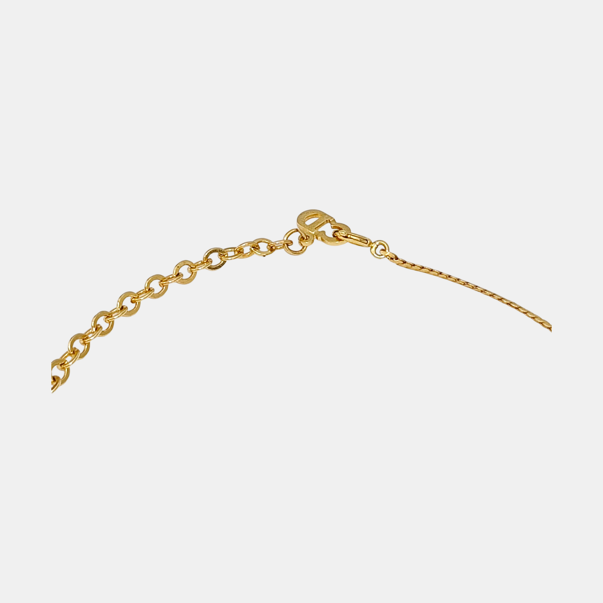 Petit CD Metal Gold Necklace