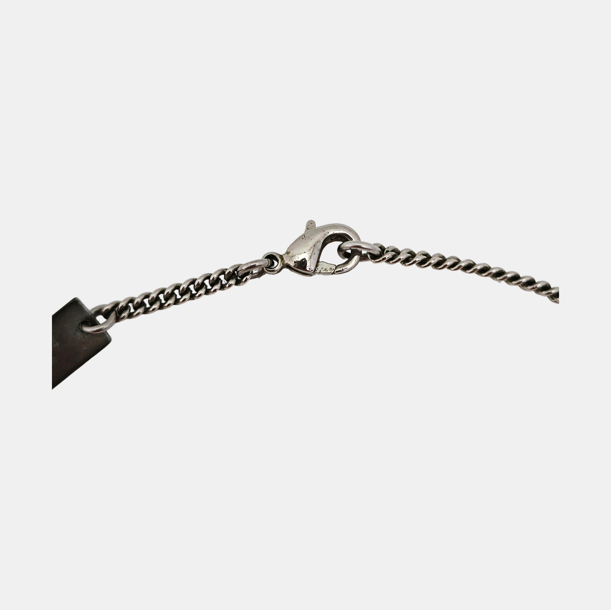 MONOGRAM Metal Silver Necklace