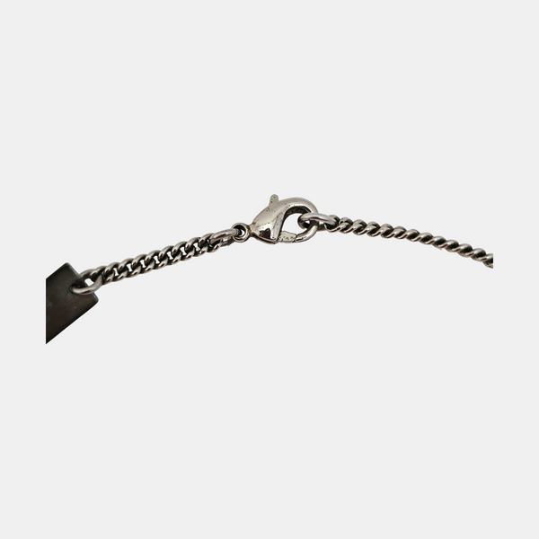 MONOGRAM Metal Silver Necklace