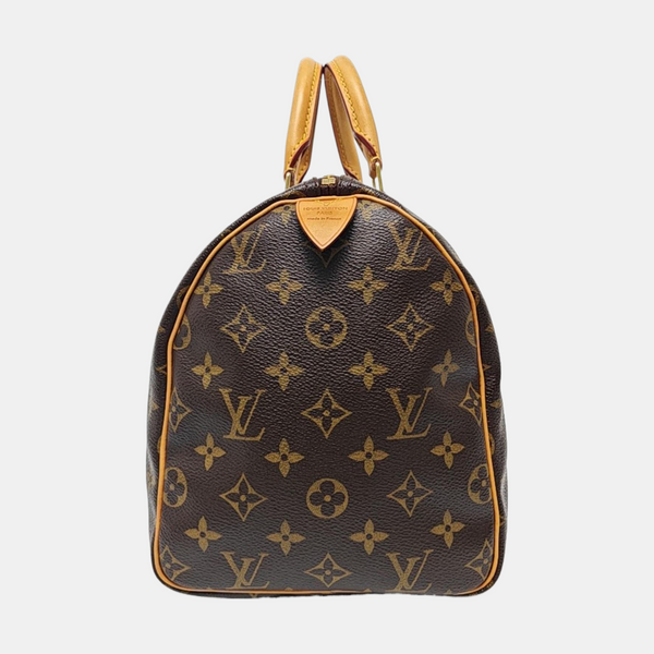 SPEEDY 30 Monogram Coated Canvas Brown