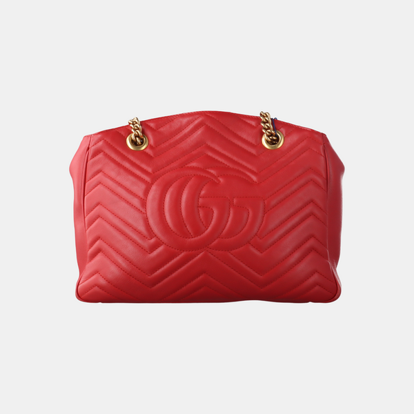 Piel de ternera GG Marmont Roja