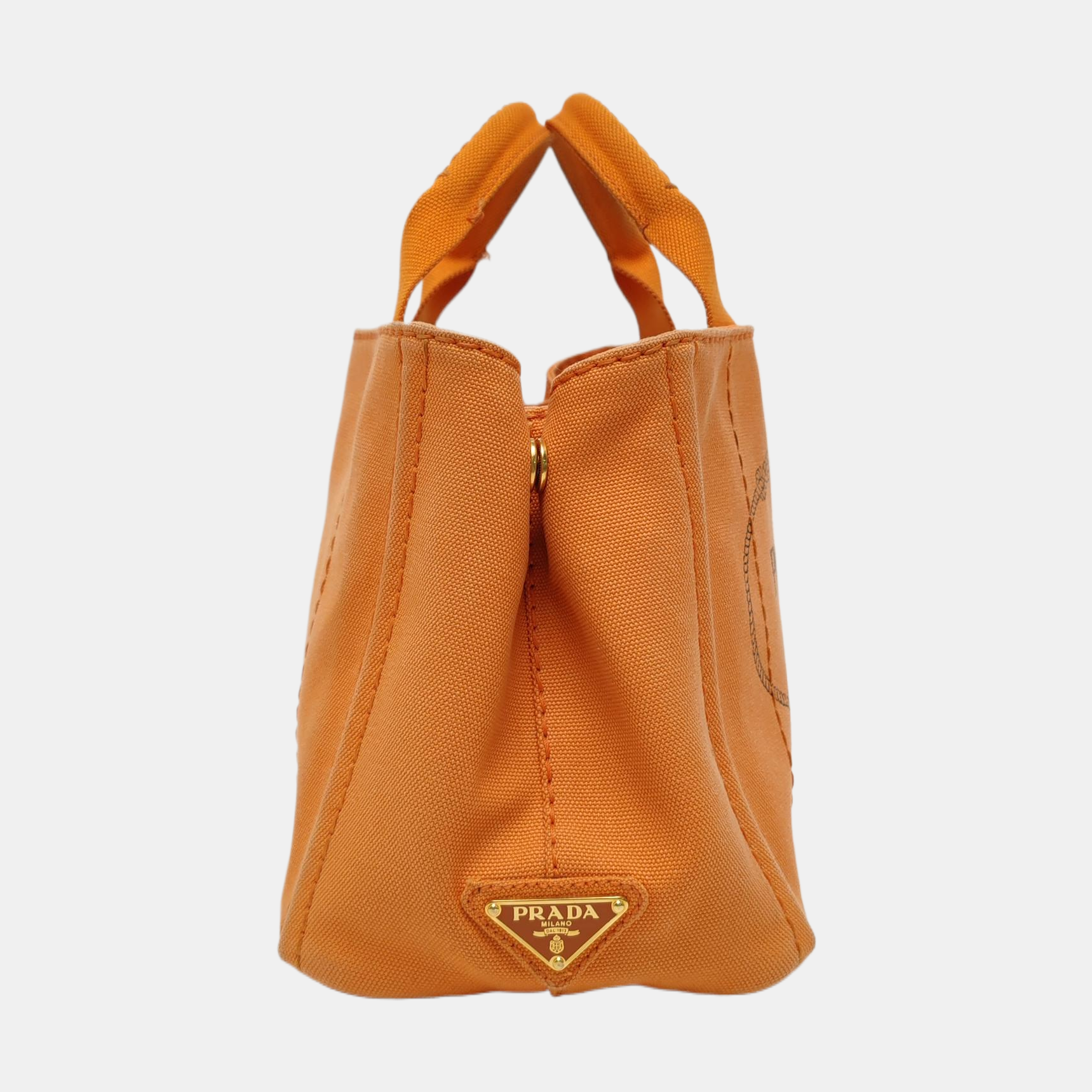Denim Quilted Canvas Orange