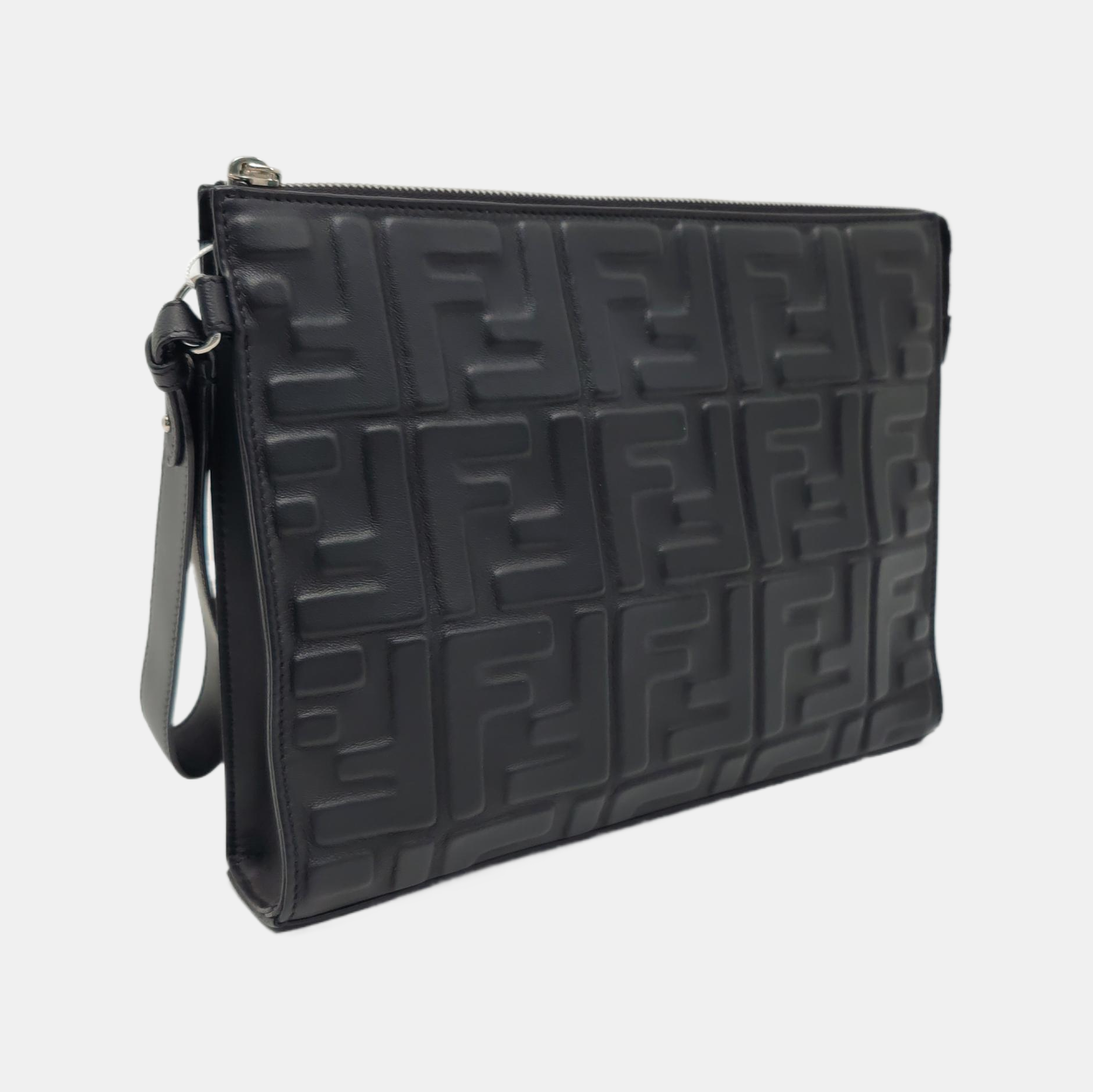 Lambskin Clutch Black