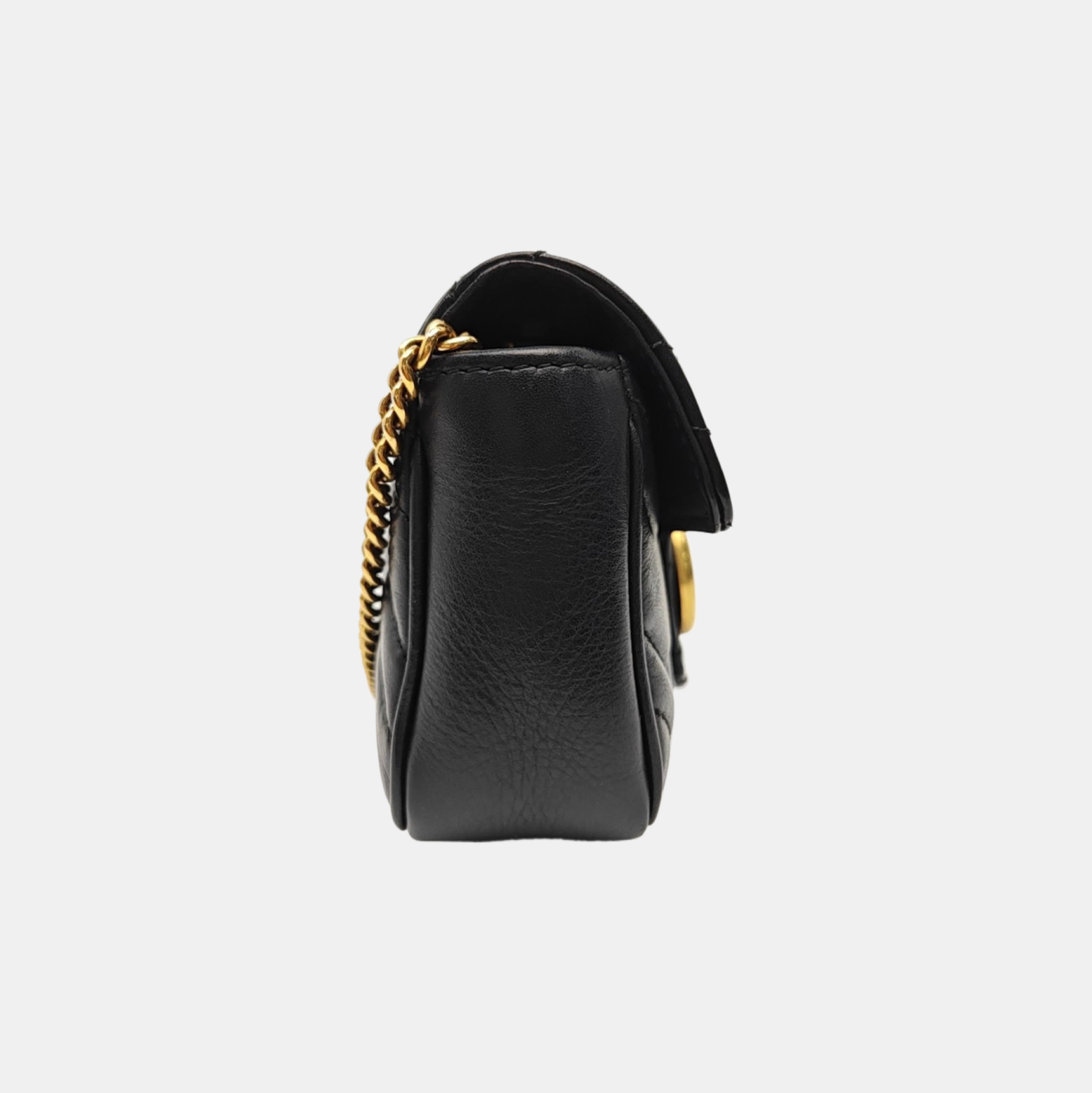 GG Marmont Mini Quilted Calfskin Black