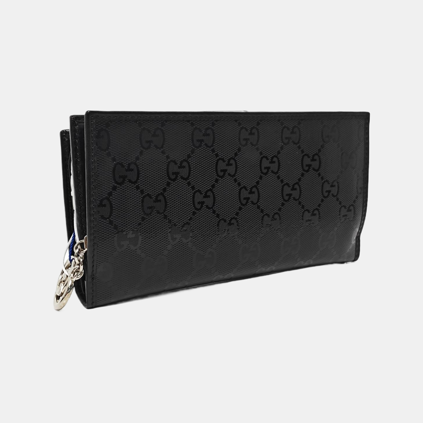 Ligne Shima Monogram Coated Canvas Black Wallet
