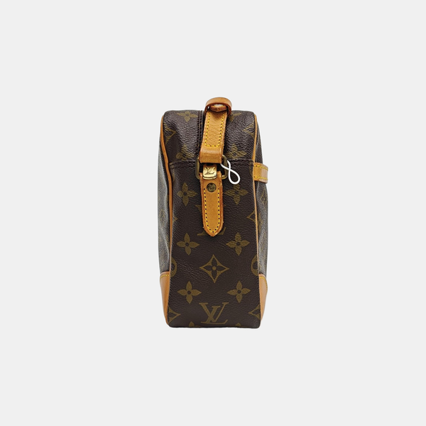 VINTAGE TROCADERO 30 Monogram Coated Canvas Brown