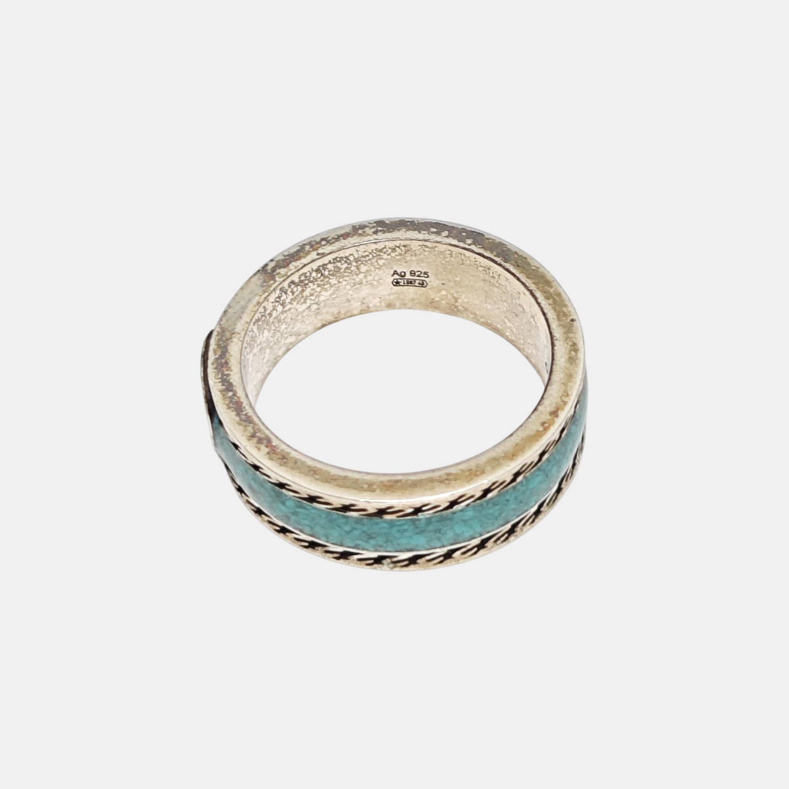 Interlocking G 925 Sterling Silver Ring HK 12