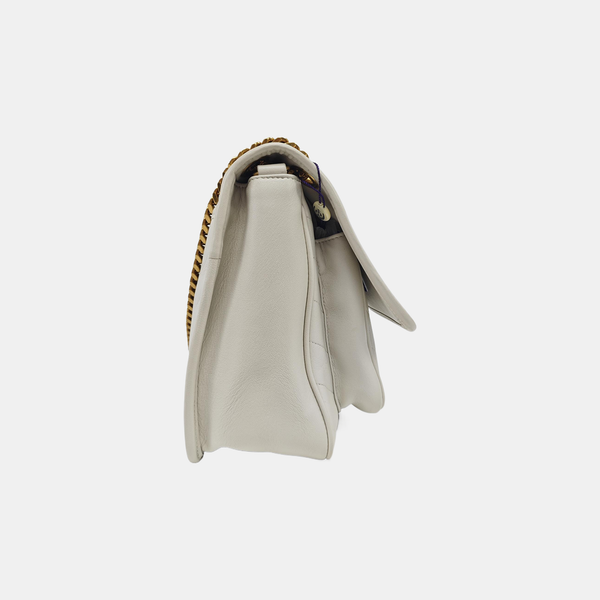 NIKI Medium Chevron Lambskin Gray