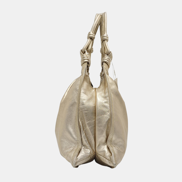 Lambskin Top Handle Bag Beige