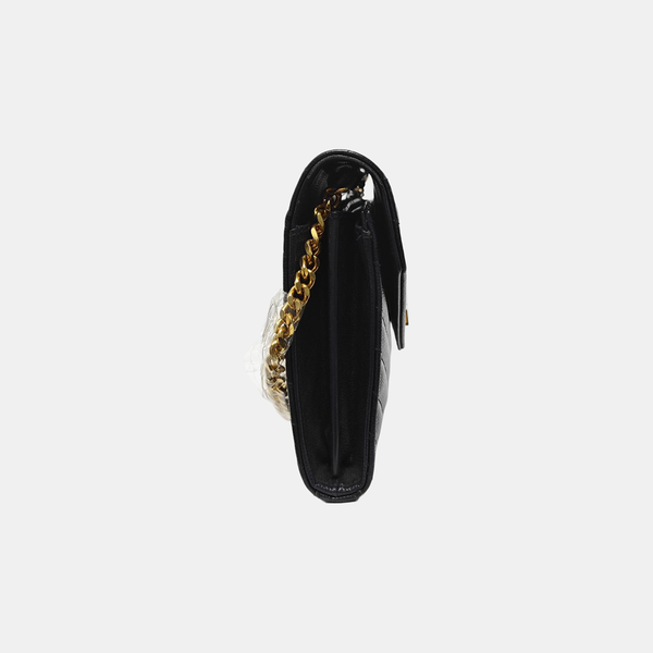 MONOGRAM Medium Chevron Calfskin Black