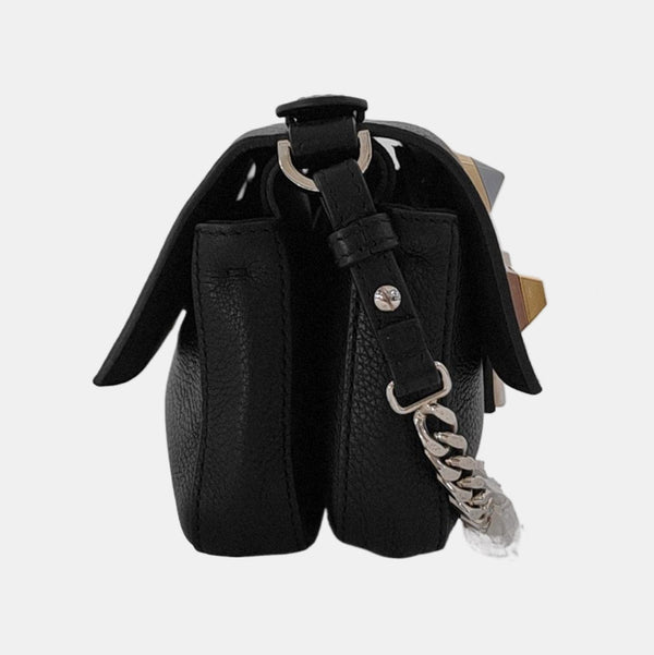 Double Micro Calfskin Black