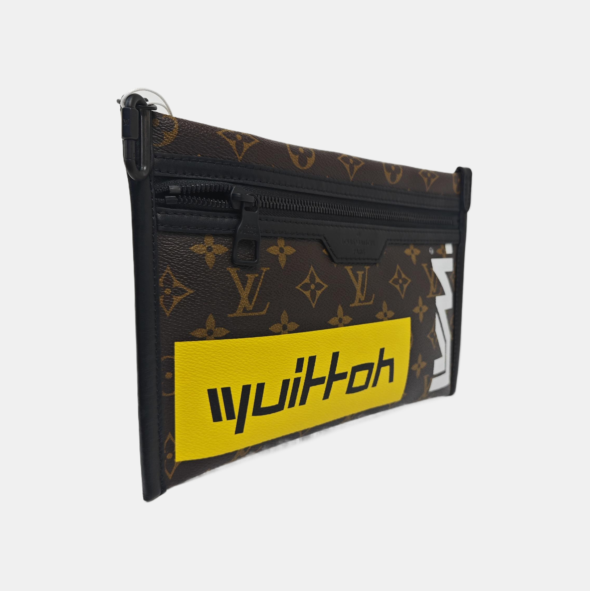 FLAT Monogram Coated Canvas Brown