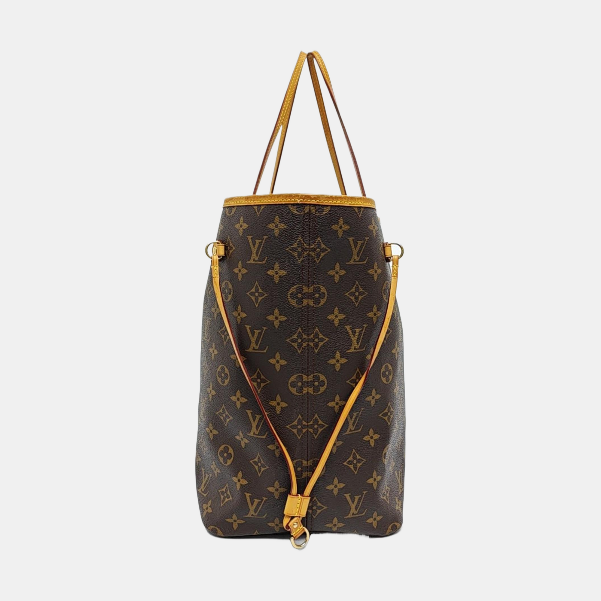NEVERFULL GM Monogram Coated Canvas Brown