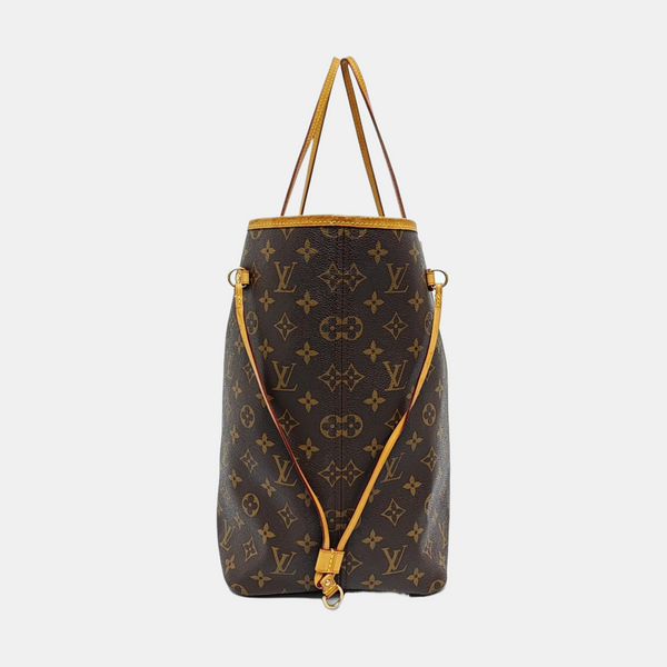 NEVERFULL GM Monogram Coated Canvas Brown