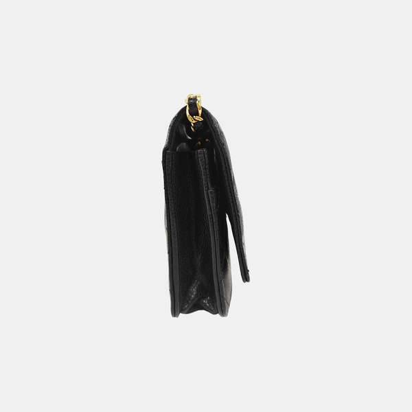 WOC Quilted Grained Calfskin Black