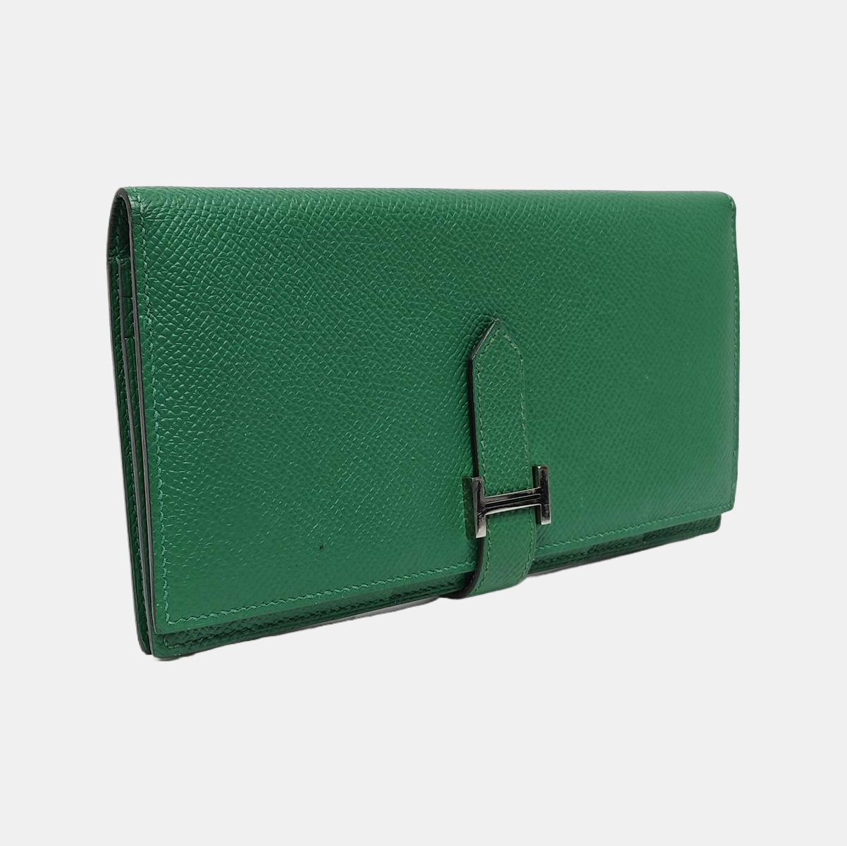 Bearn Medium Epsom Green Wallet