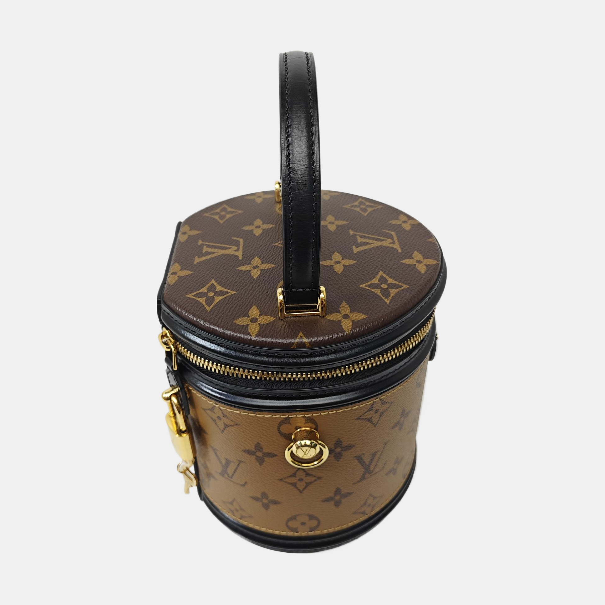 CANNES PM Monogram Coated Canvas Brown
