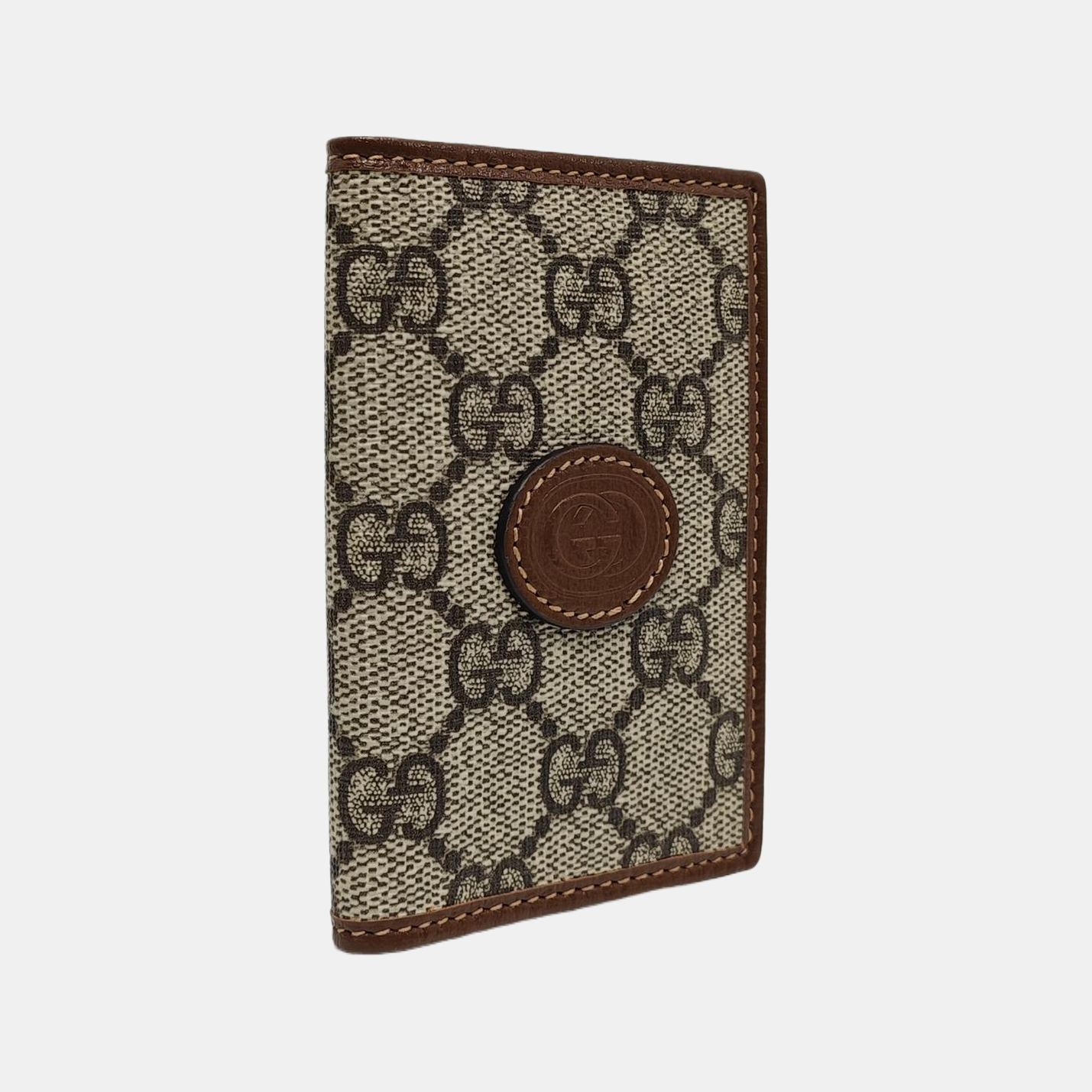 Retro Monogram Coated Canvas Black Card Holder