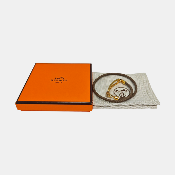 Roulis Leather Beige Bracelet