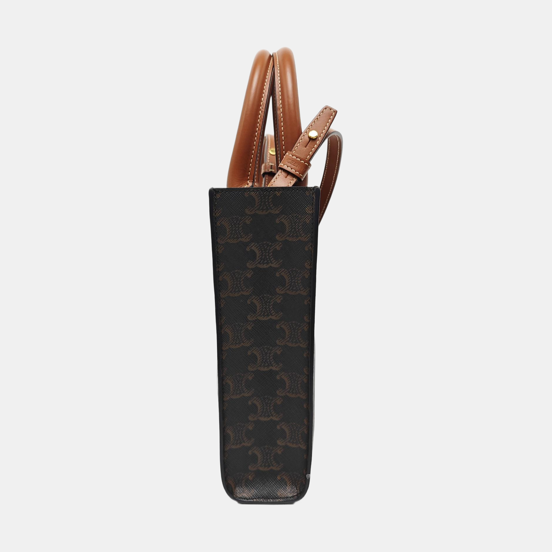 CABAS CELINE Mini Coated Canvas Brown