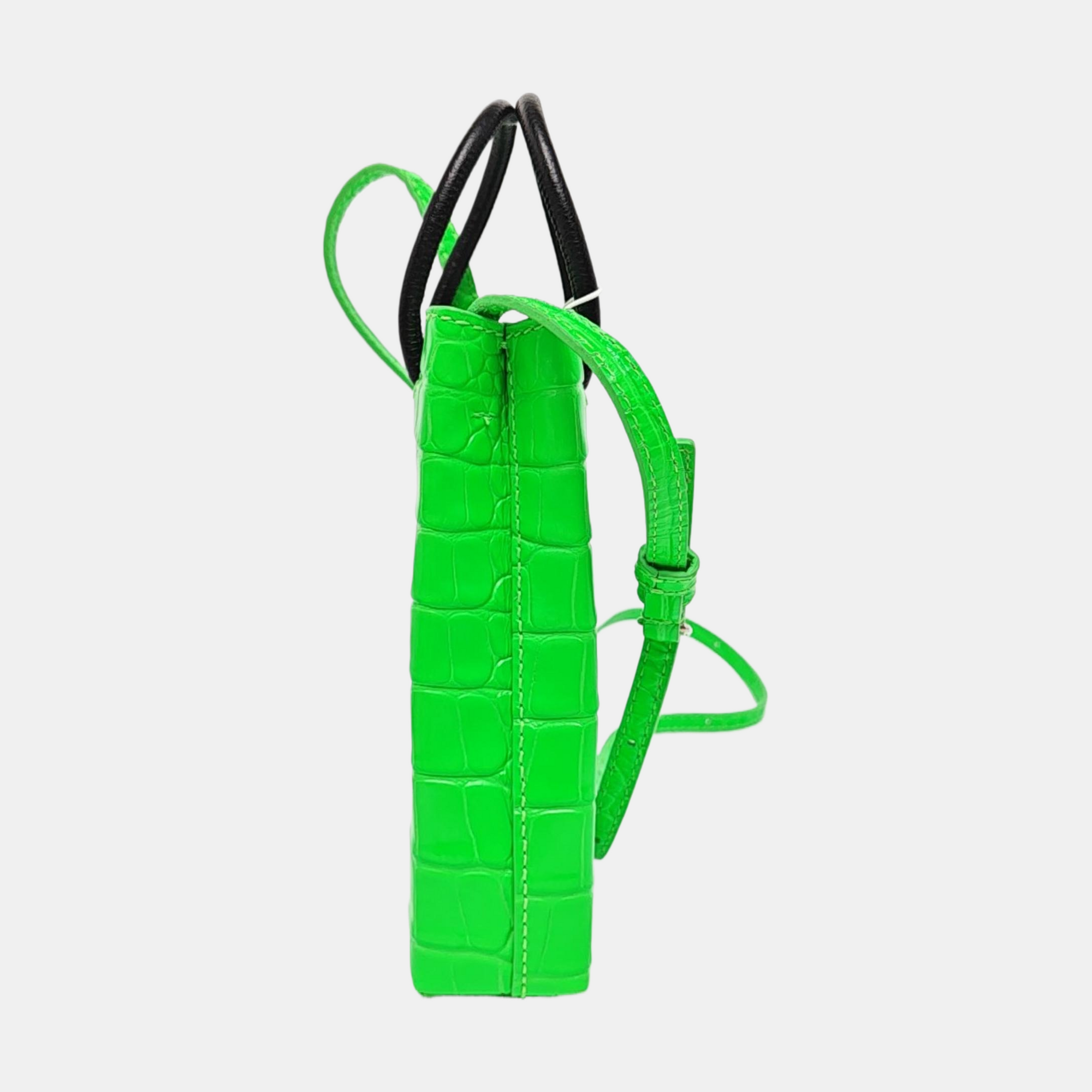 Shopping Bag Calfskin Green