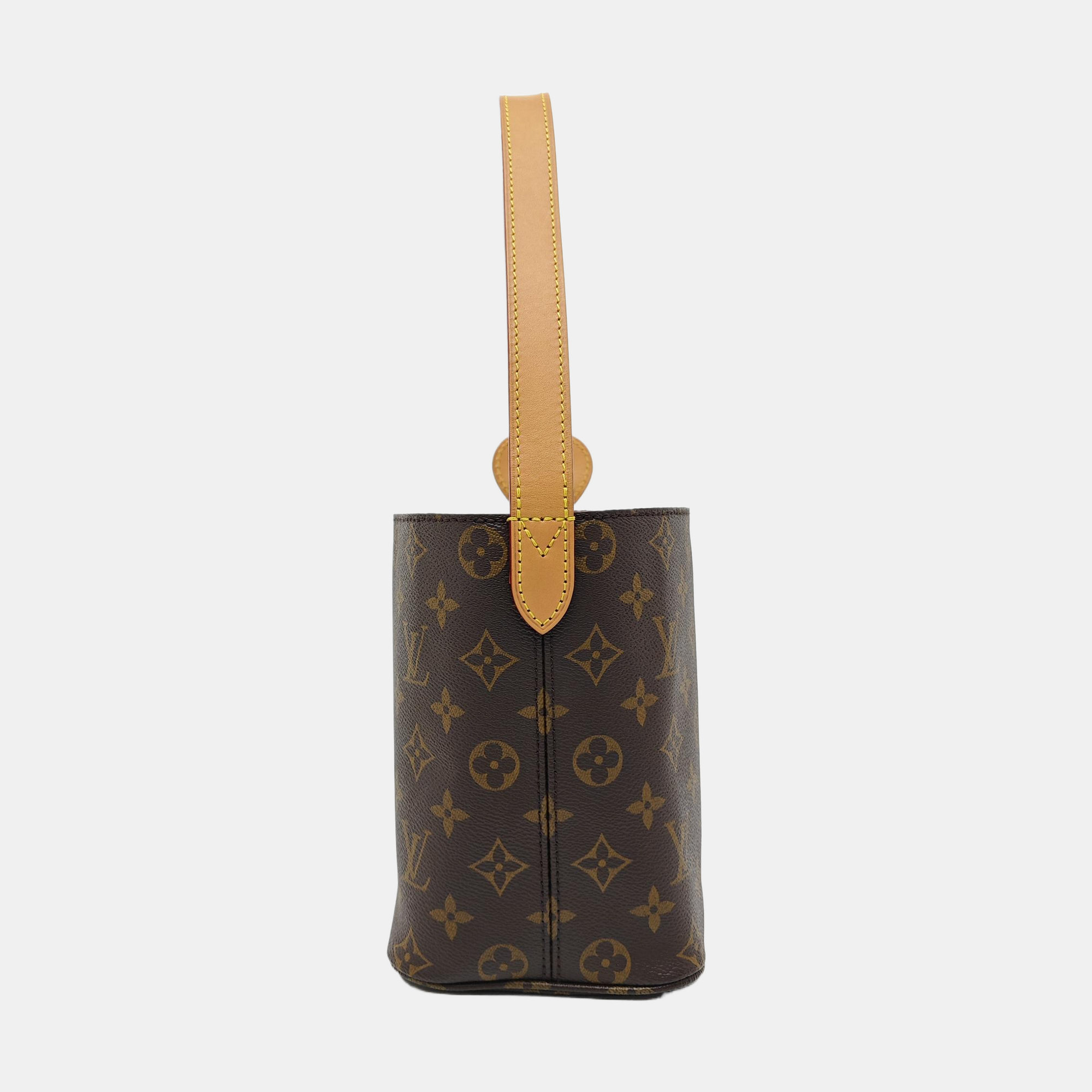 ALL IN BB Monogram Coated Canvas Brown