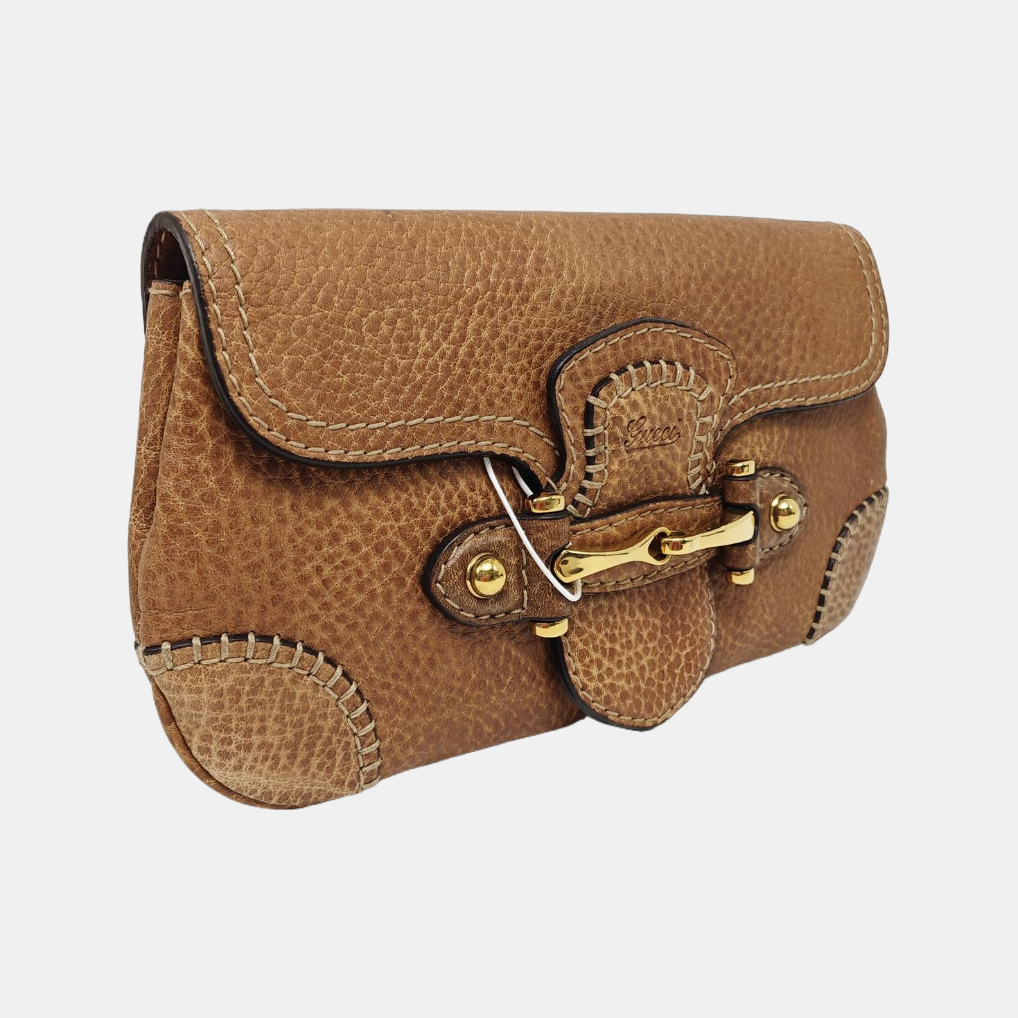 Calfskin Clutch Brown