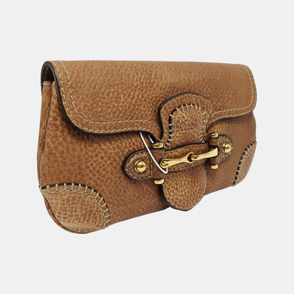 Calfskin Clutch Brown