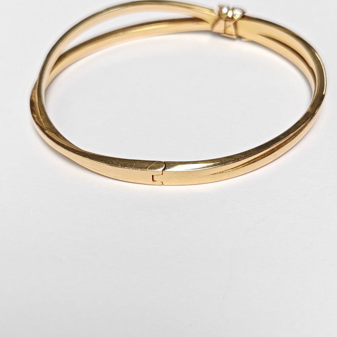 Liens Évidence 18k Rose Gold Bangle