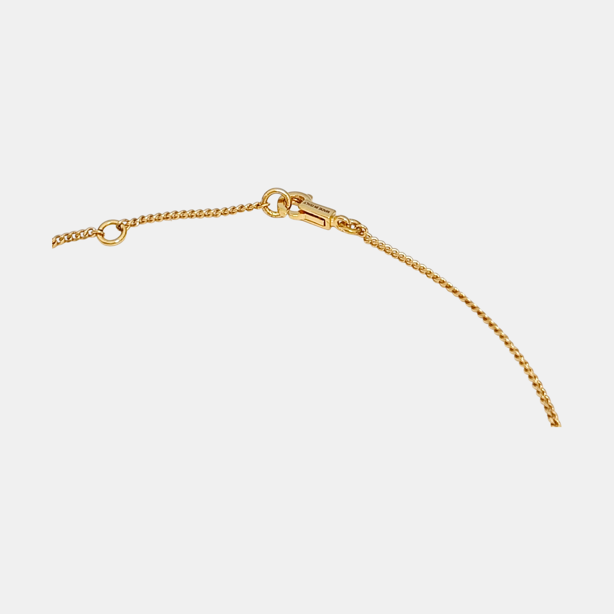 ALPHABET Brass Gold Necklace