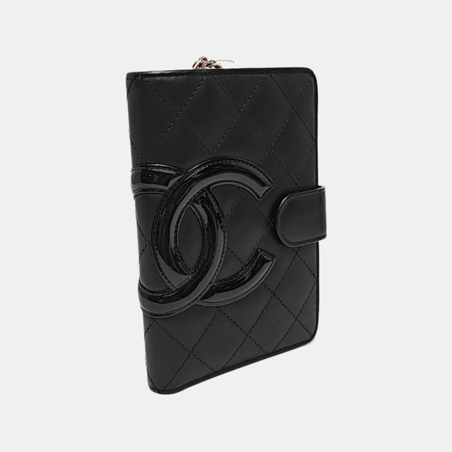 CAMBON Quilted Calfskin Black Wallet