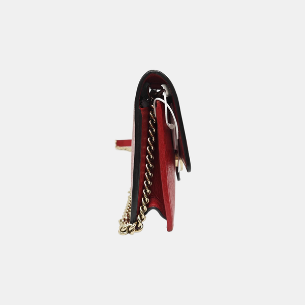 Interlocking G Small Calfskin Red