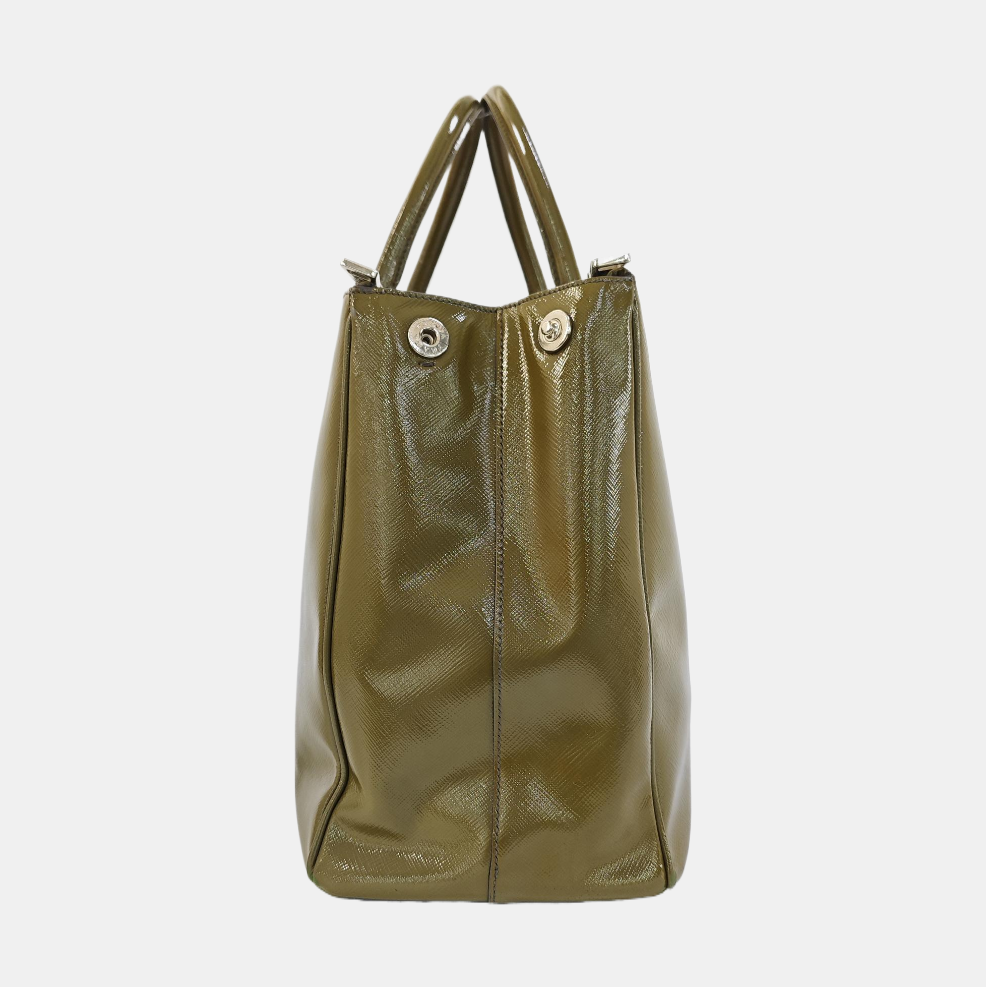 Saffiano Calfskin Tote Bag Large Green